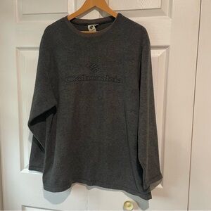 Columbia grey fleece size medium